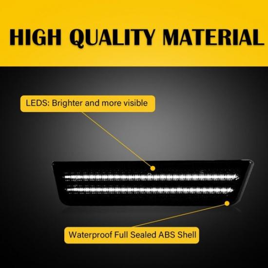 2X Rear White Led Marker Side Light For 2011-2014 Dodge & Charger Challenger New