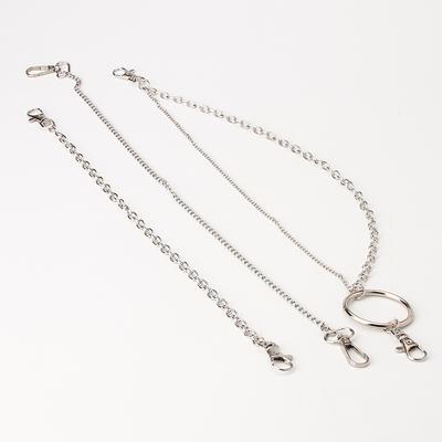 Trendy Rock Metal Ring Chain Punk Style Single Chain Trendy Belt Clothing Chain