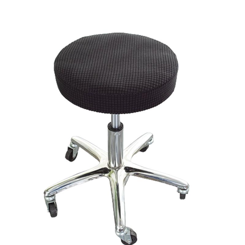 

Cover Round Seat Stylish Hotel Chair Cover Soft Elastic Chair Cover Home Decor Black