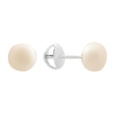 Silver Earrings with Natural Pearls (2207672)