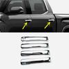 4X ABS Chrome Car Door Handle Cover Trim For Toyota Tacoma 2024