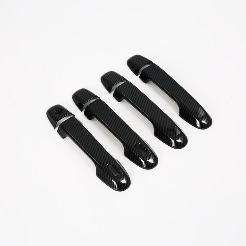 

Для TOYOTA Prius C AQUA Hybrid 2012-черный карбоновый чехол для дверной ручки автомобиля, накладка 2013 2014 2015 2016 2017 double smart entry