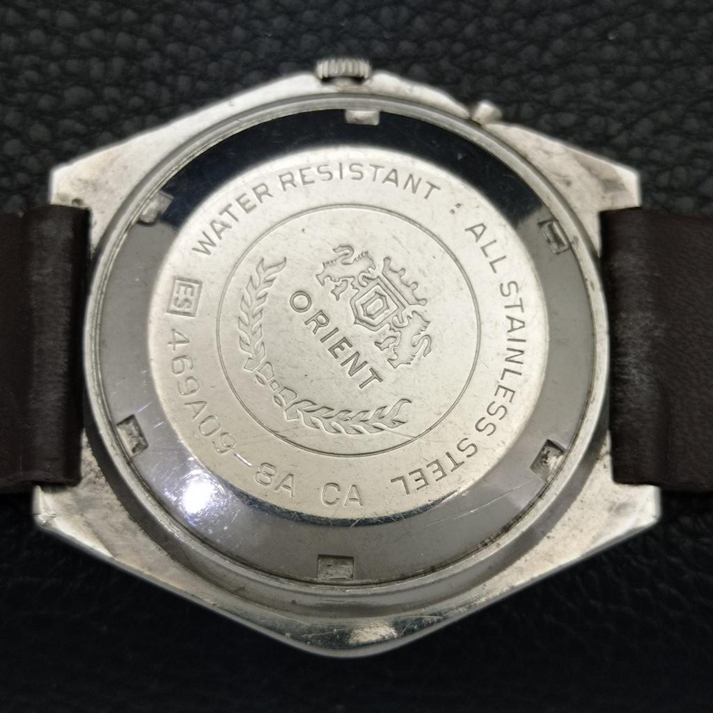 JAPAN VINTAGE ORIENT CRYSTAL AUTOMATIC 46943 MENS ORIGINAL DIAL WATCH a701892-5 R207-a701892