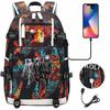 3-teiliges Schulrucksack-Set für Schüler Große Kapazität Oxford-Stoff Schultasche mit Schultergurt und Federmäppchen