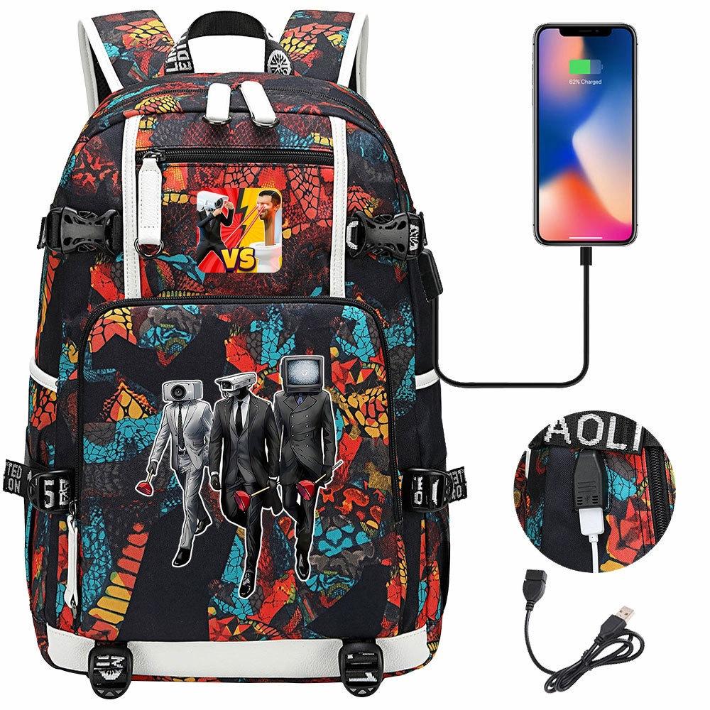 3-teiliges Schulrucksack-Set für Schüler Große Kapazität Oxford-Stoff Schultasche mit Schultergurt und Federmäppchen