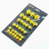30Pcs/set Motorcycle Nut Cover Modification Screw Plating Caps for Car Motor Scooters Electric Nut Cover 0.8/1/1.2/1.4cm 8Colors