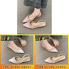 Fashion Womens Pu Flat Sandals With Pointed Tips And Solid Color Design For Summer Casual Comfort