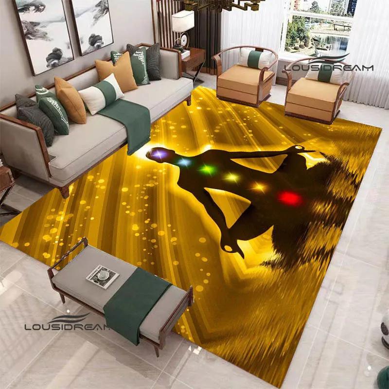 3D Chakra Printed Carpet Non-slip Carpet Door Mat Yoga Mat Bedroom Decoration Area Rug Bedroom Decor Birthday Gift