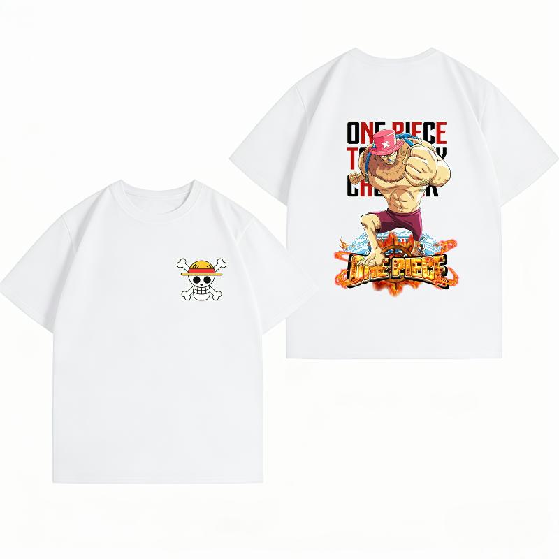 Unisexs Clothing New 100 Cotton Breathable Summer TShirt One Piece Tony Tony Chopper Print Casual Streetwear Unisexs Tops