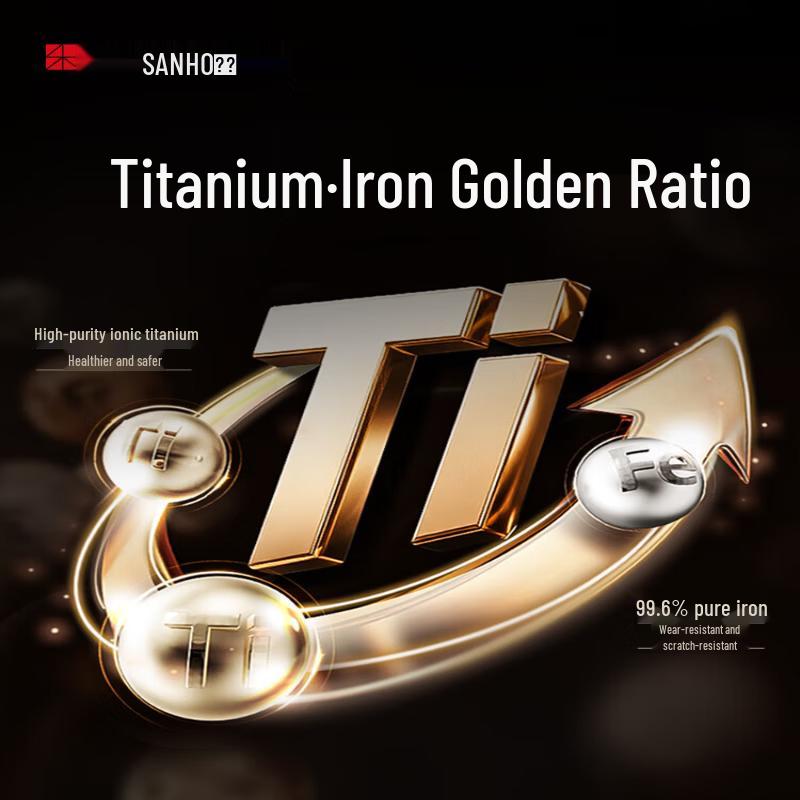 Sanhe Nitride Titanium Iron Flat Bottom Wok