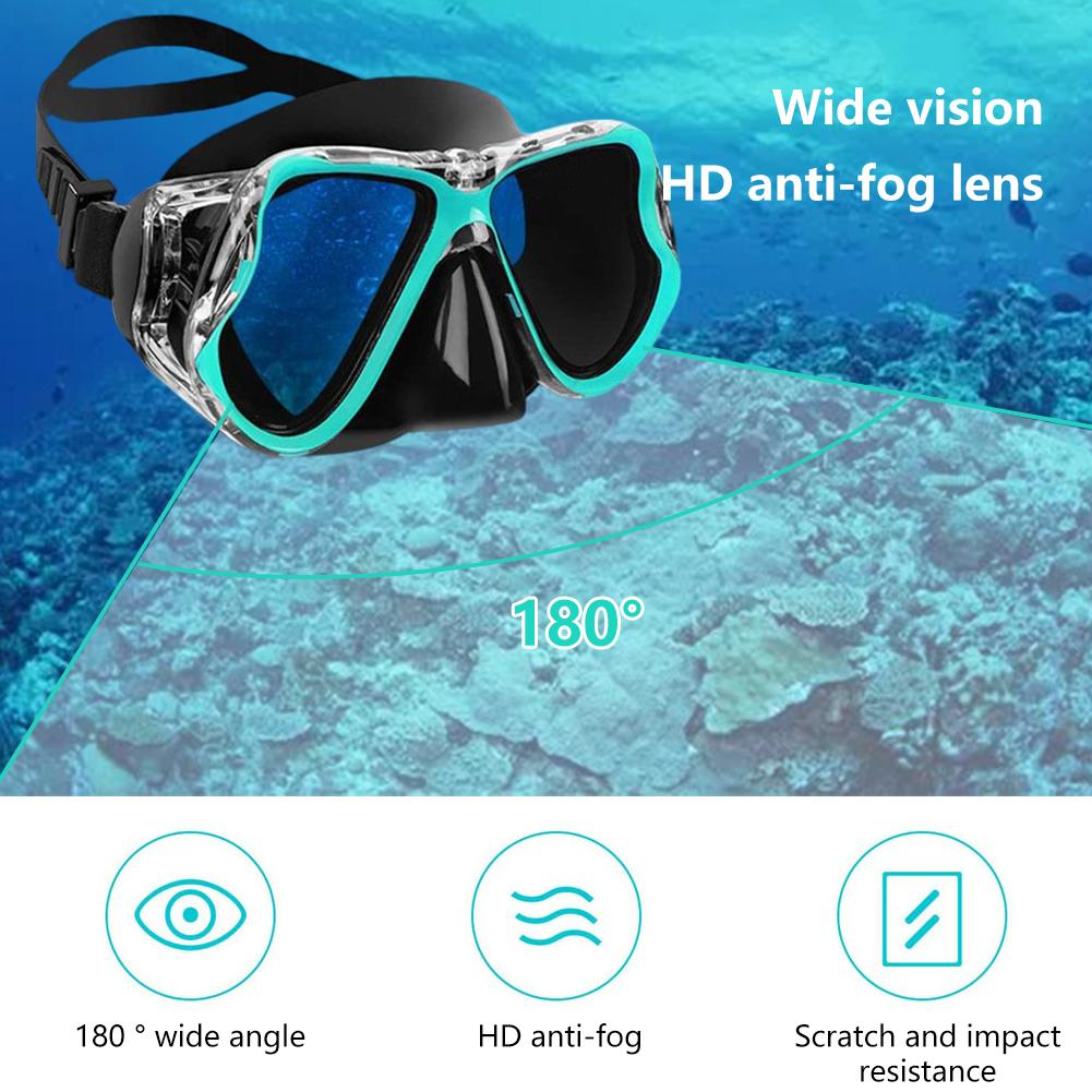 Outdoor Sports Snorkeling Set High-definition Diving Mask Flexible Adjustable Fins Snorkeling Gear