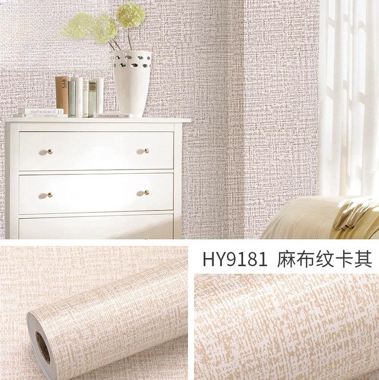 

Утолщенные льняные ПВХ самоклеящиеся обои для спальни, гостиной, декоративная пленка для DIY, наклейки на стены, контактная бумага, домашний декор 10mx45cm