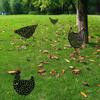 Silhouette Stake Chicken Statues Plastic Garden Card Insertion Creative Acrylic Chicken Yard Art