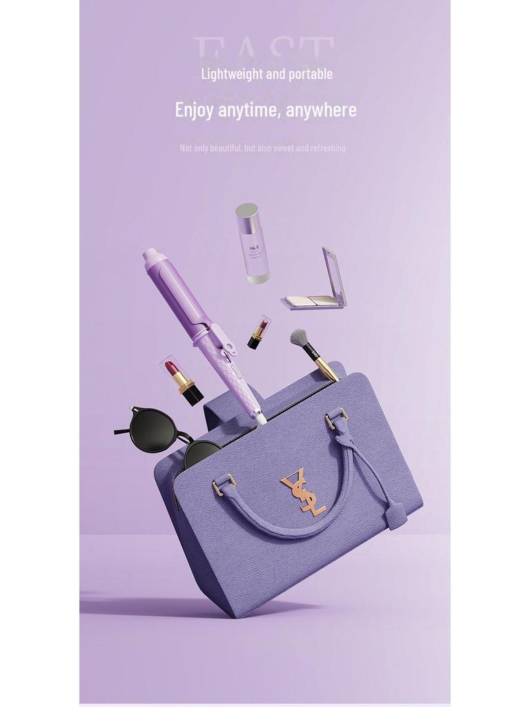 Dual-Use 40mm Curling Iron with Negative Ions – Large Wave Perm, Dry & Wet, Hair-Friendly.