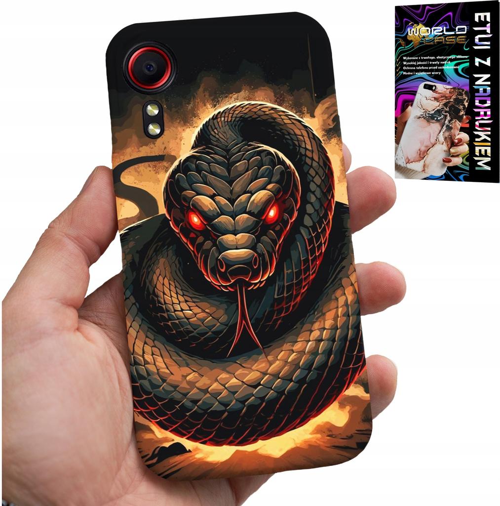 Etui Do Samsung Galaxy Xcover 7 - Wąż, Węże Kobra Grzechotnik + Folia