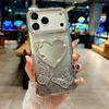 Butterfly Gradient Wave Pattern Mirror Phone Case for Apple IPhone Air 11 12 13 14 15 16 17 Pro Max Plus Make Up Cover