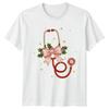 Stethoscope Christmas Medical Healthcare Unisexs Unisexs Graphic Tee Shirt