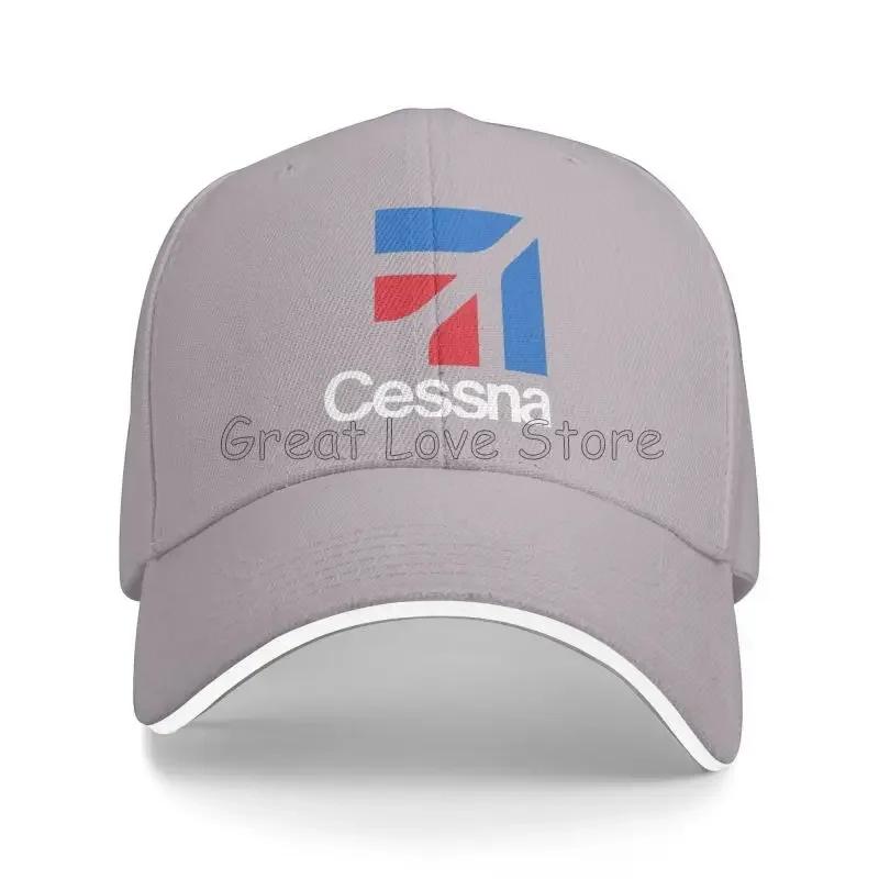 ACustom Cessna Logo Print Sandwich Baseballkappe Retro Herren Hip Hop Fischerhüte Sommer Outdoor Sonnenschutz Snapback Kappe Golf Ha