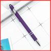 20-200 pens Wholesale Metal Ballpoint Pen Touch Screen Pen Office School Advertising Pen Custom Logo Text Laser Engraving