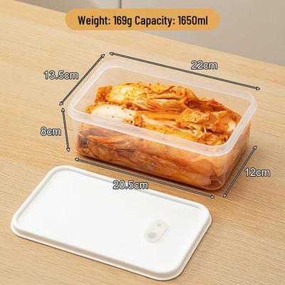Wutuo Küchen-Pickle- & Kühlschrank-Aufbewahrungsbox mit Deckel