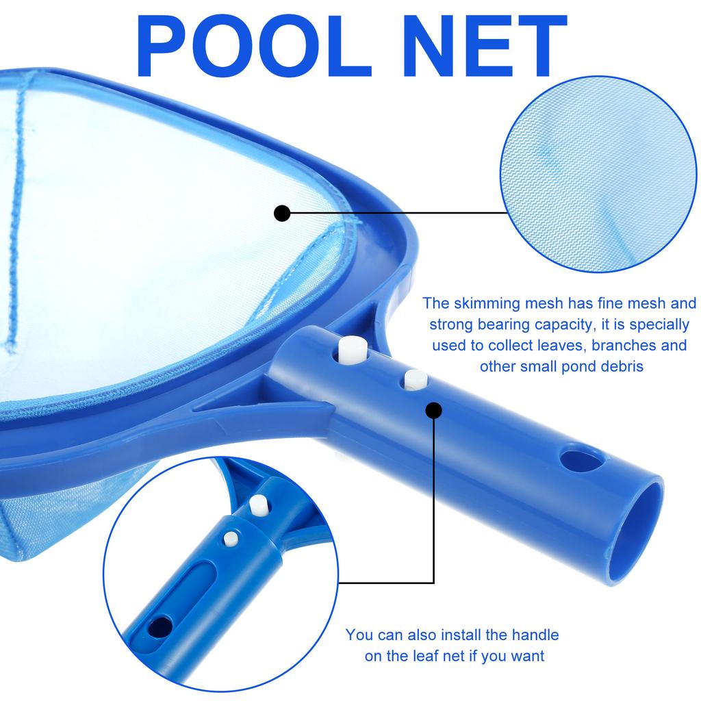 3Pcs Swimming Pool Brush Set Lightweight Aluminum Handle Pool Brush Bathroom Sponge Cleaning Brush Floor Ceramic Tile Clean Tool