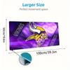 Minnesota Vikings Logos Color Mouse Pad Large Gaming Table Cushion Non-slip Laptop Tablet Big Mousepad XXL Mat Mini PC Playmat With Lock Edge