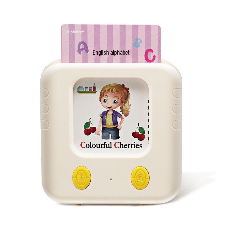 Bilingual Children's Learning Machine: Educational Toy with Nursery Rhymes & Word Recognition Cards