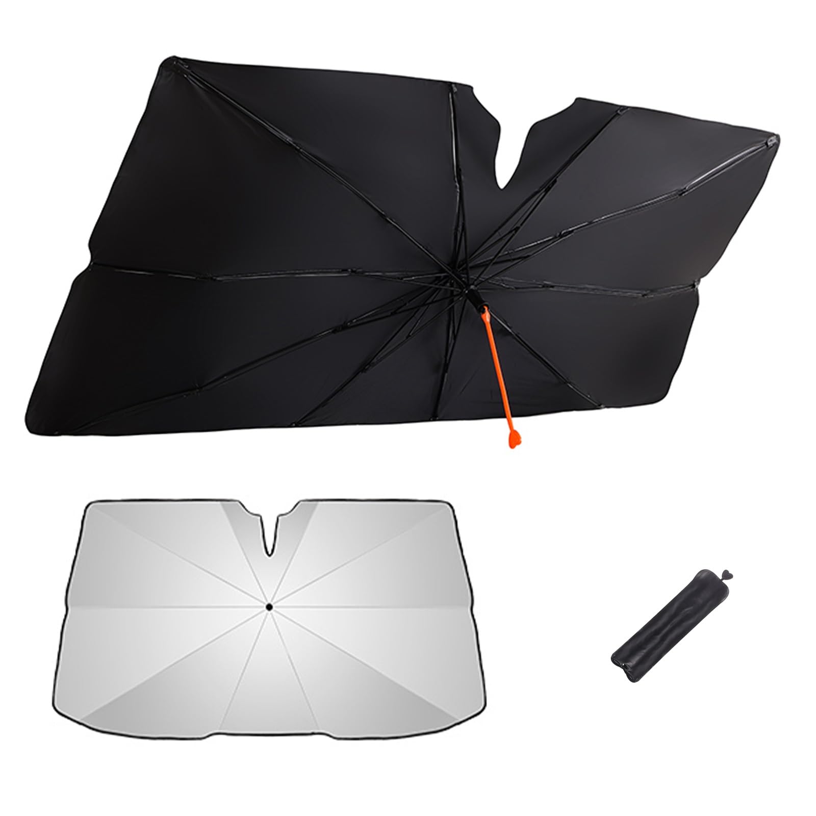 

Nissan Sakura B6AW KE0 Model Car Sun Shade, Umbrella Type, For Windshield, 5 Layer One size чорний
