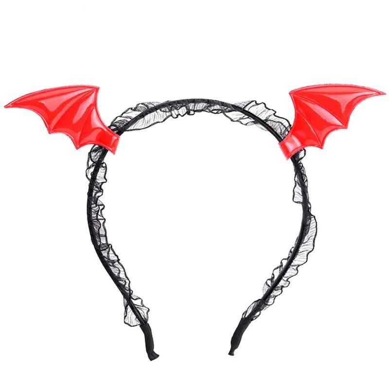 2pcs Animal Costume Set Bat Wings Headband Choker Set Kids Fancy Costume Kit Cartoon Accessories for Halloween Party
