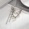 Imitation Pearl Heart Pendant Brooch Detachable Button Clasps Trouser Leg Decor Brooch Tassel Adjustable Jean Fit Tighten Buckle