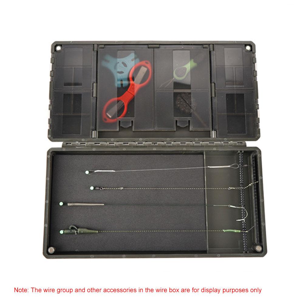Magnetic Carp Fishing Tackle Box Plastic Carp Fishing Rig Storage Case Carp Fishing Rig Container Carp Fishing Accessories