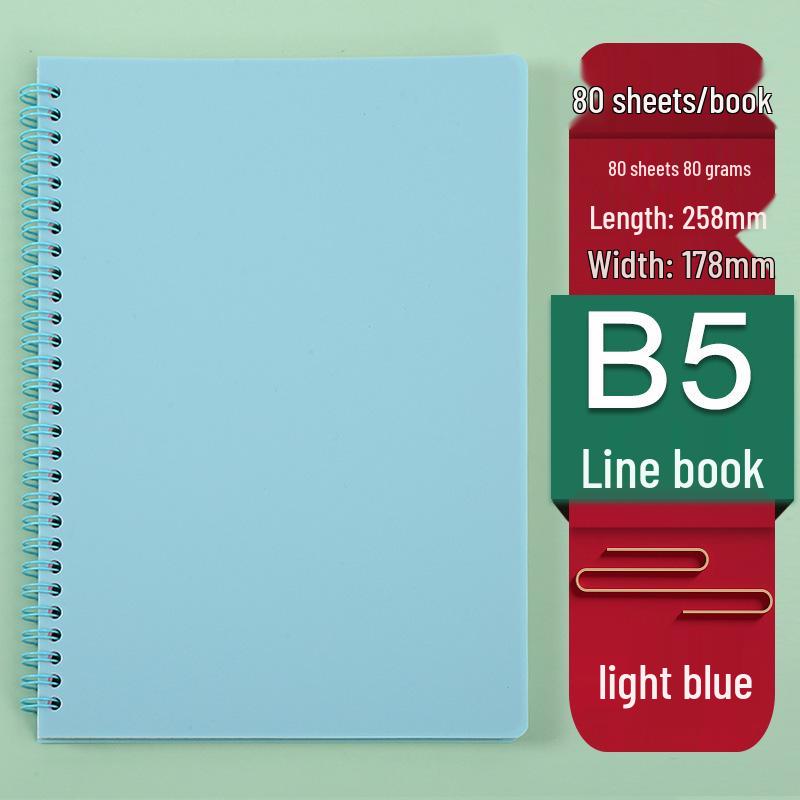 Retro Morandi A5 Spiral Notebook - Loose-Leaf Student Homework Notebook