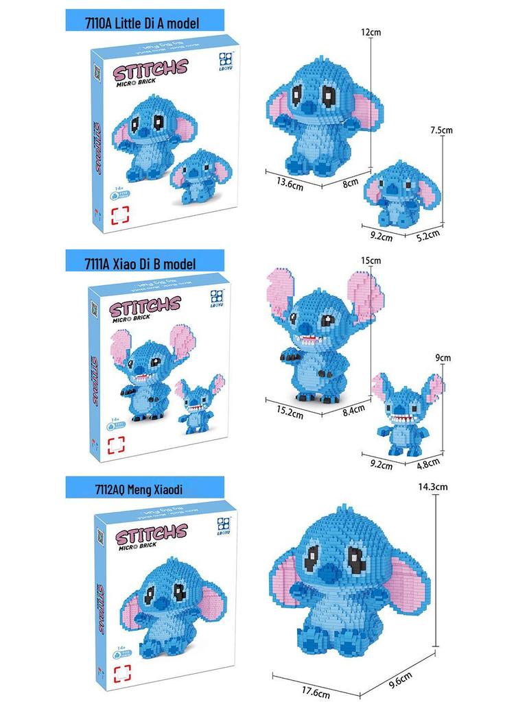 Le Bao Yu Educational Street Vendor Building Blocks for Kids and Adults – Micro Diamond Small Particles, One Piece