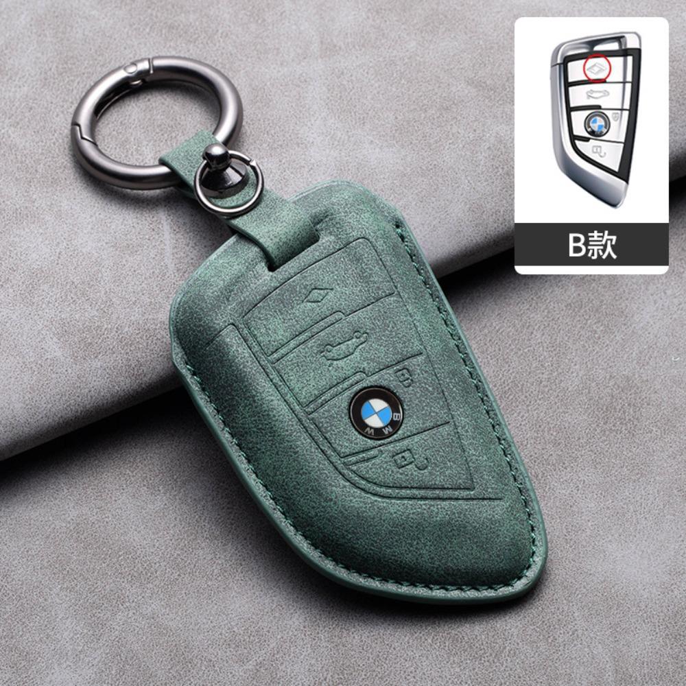 For BMW Key Cover for 5 Series 3 Series 525li 530 X1 X3 X4 X5 118i Hollow Design Protective Shell with Blade Keychain