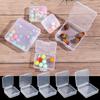 Kleine transparente Kunststoff-Aufbewahrungsbox Schmuckperlenbehälter Angelzubehör-Aufbewahrungsbox Heim-Kleinteile Haushaltsgegenstände Organizer-Etui