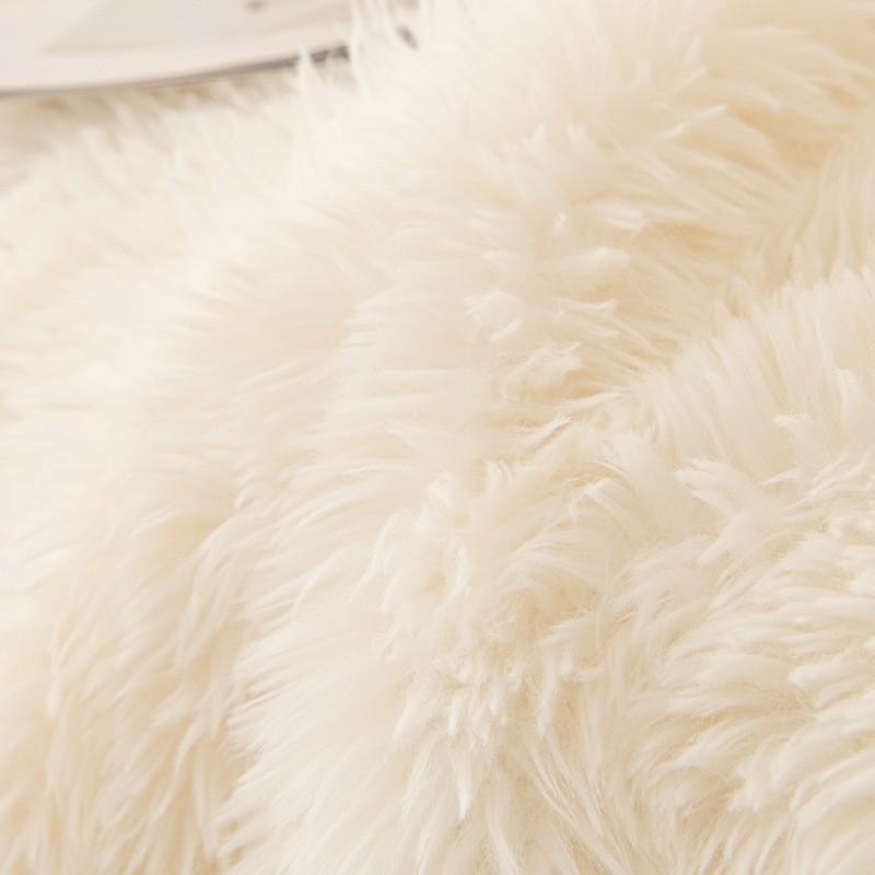 Sofa Cover Cloth Winter Plush Sofa Cushion Simple Modern Solid Color All-Inclusive Universal Leather Sofa Cover Thick Blanket