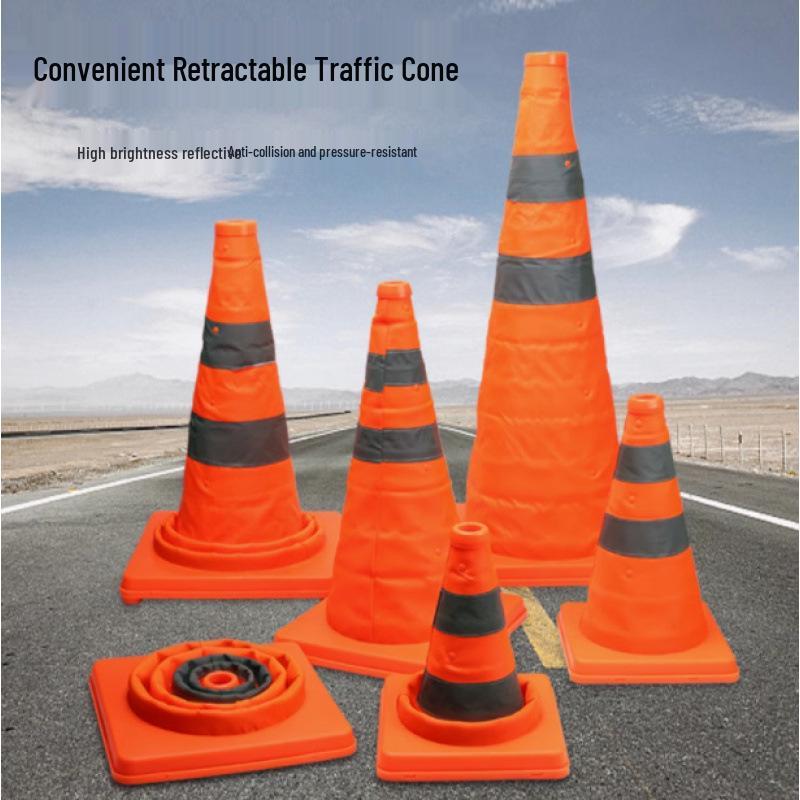 Reflective Traffic Cone: Road Safety Barrier for Vehicles & Pedestrians