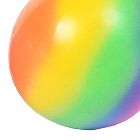 Rainbow Stress Ball Squeeze Toy Slow Rising Stress Relief Colorful Flour Ball Home Office Desk Toy Decompression Tool