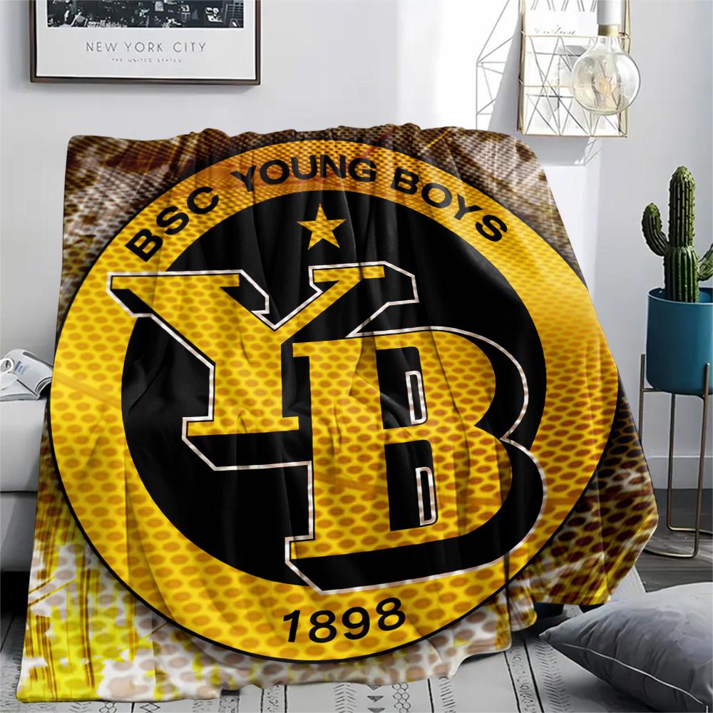 Borussia Dortmund Logo Print Flannel Blanket, High Quality Comfortable for All Seasons, Home Decor, Warmth and Comfort, Perfect for Christmas Gifts