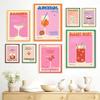 Nordic Vintage Cocktail Mojito Juice Drinks Bar Posters and Prints Wall Art Canvas Painting Wall Pictures for Living Room Decor