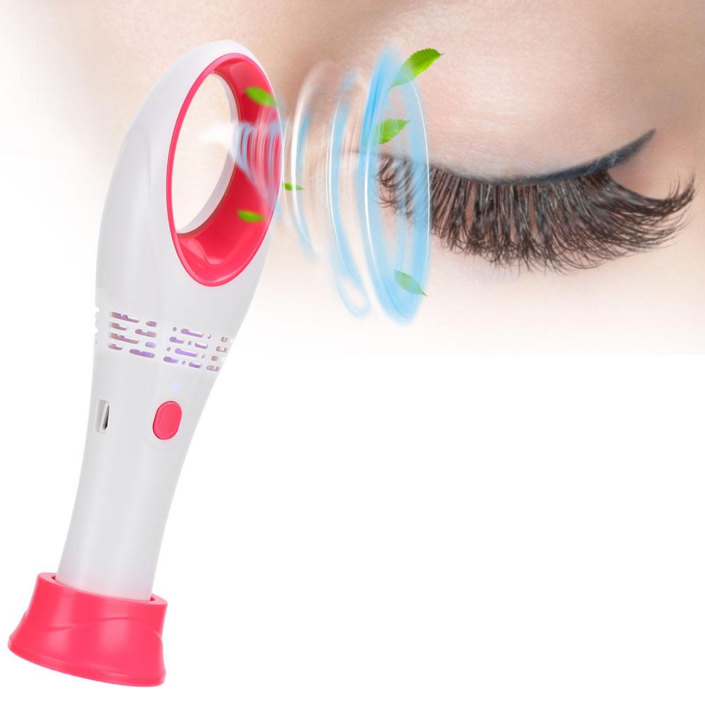 Portable USB Eyelash Extension Bladeless Fan Blower Grafted Eyelashes DryerRed White
