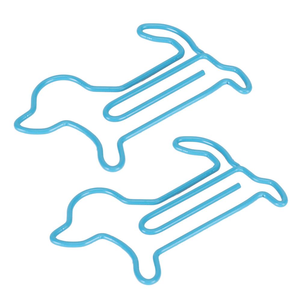 100pcs Dog Shaped Paper Clips Slip Resistance Exquisite Cute Paper Clips for School