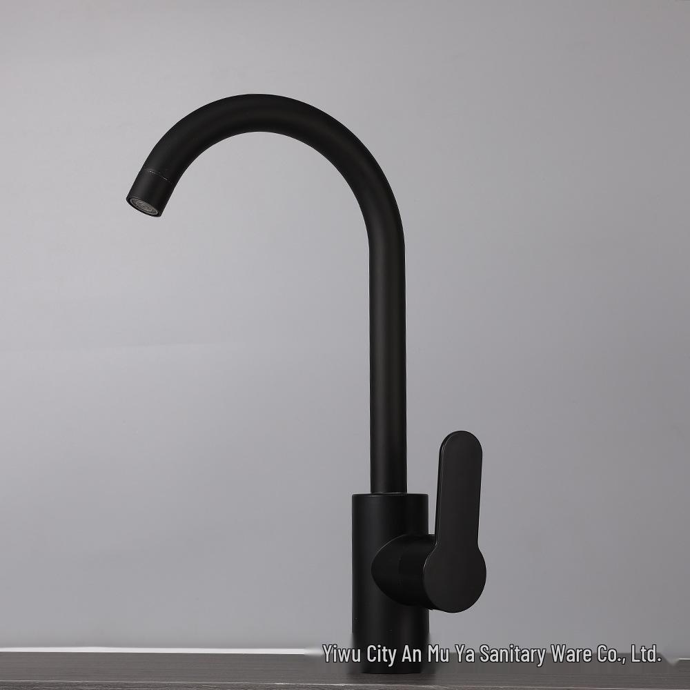 Rotating Telescopic Stainless Steel Sink Faucet for Hot and Cold Water