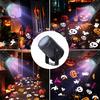 Halloween Ambient Projector Light Colorful Ghost Pumpkin Skull Pattern LED Projection Lamp 270° Adjustable Decor Light