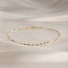 14K Glossy Single Chain Anklet W