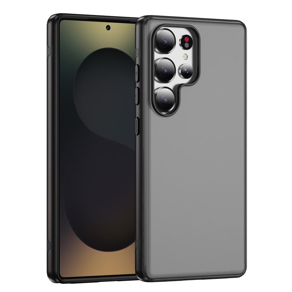 New Minimalist Solid Color Anti Drop Flat Skin Phone Case for Samsung Phone Case, Niche High-end Feel