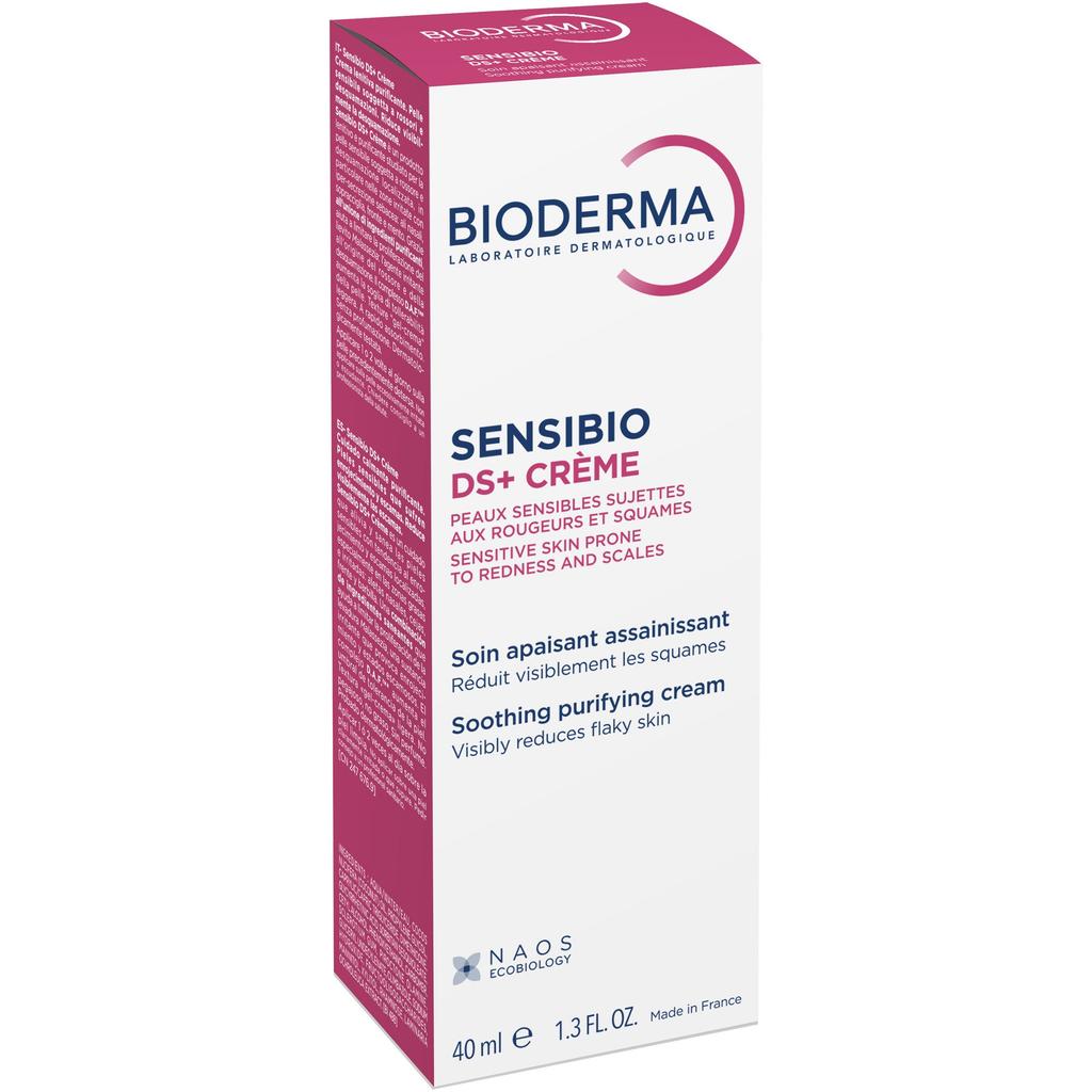 Bioderma Sensibio DS+ Soothing Cream 40ml for Irritated & Flaky Skin, French Pharmacy Skincare, Gentle Moisturizer