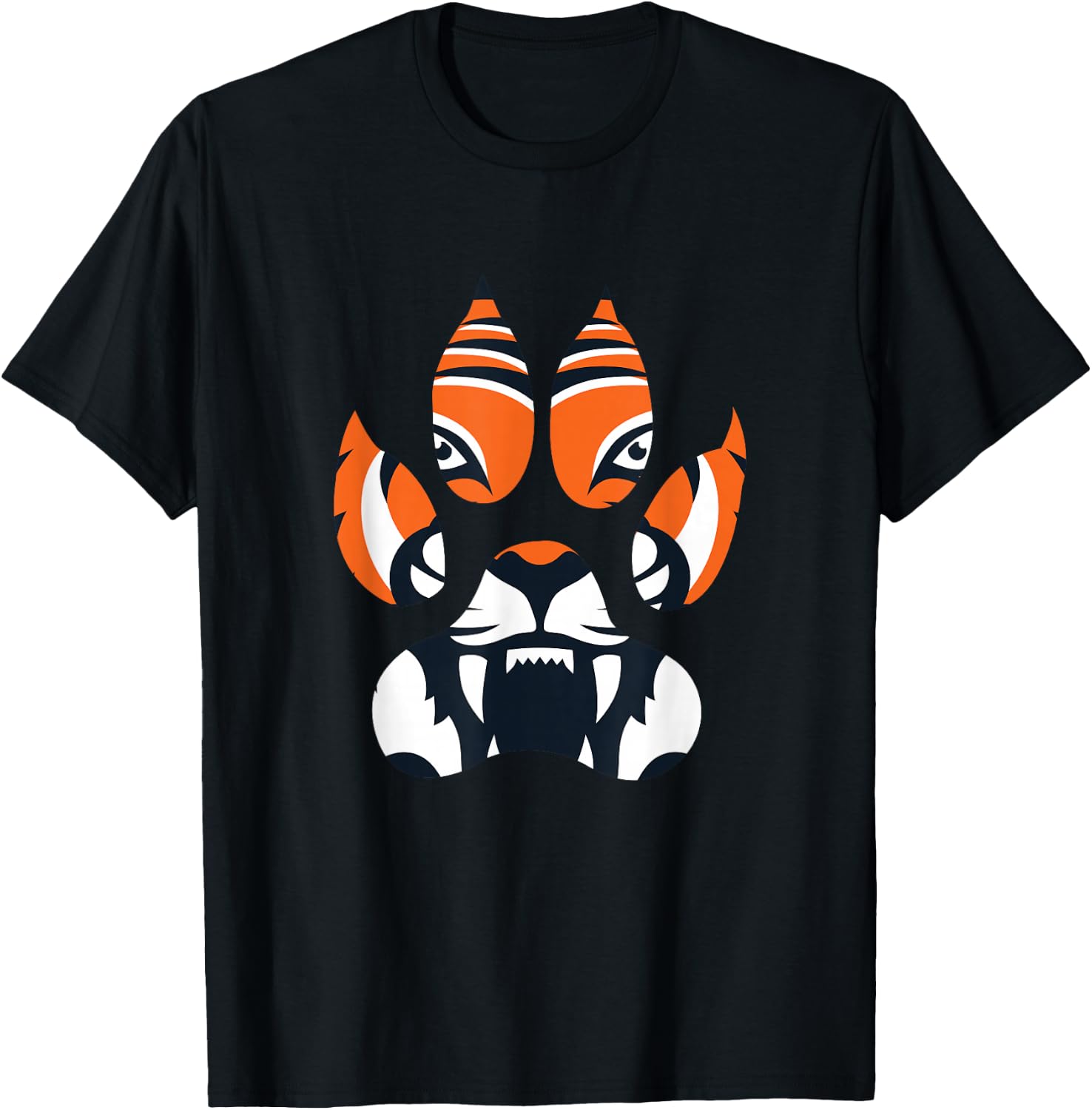 UAB KIDKIS Unisex-Adults Tiger Paw Animal Lover Wildlife Funny Gift T-Shirt Unisex T-Shirt L