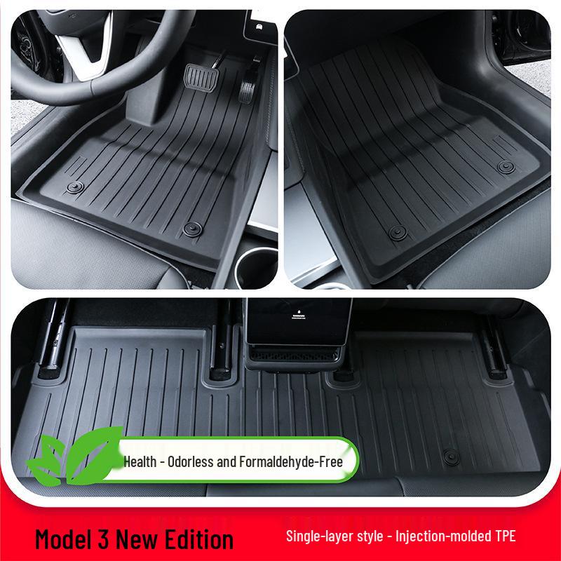 Tesla Model 3/Model Y TPE Floor Mats & Trunk Accessories for Version 25
