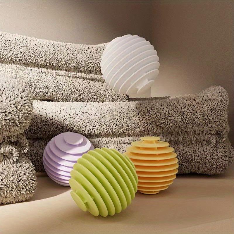 6pcs Reusable Anti-Tangle Laundry Balls - Magic Wrinkle Remover, Static Reducer, Fabric Softener - No Electricity Needed